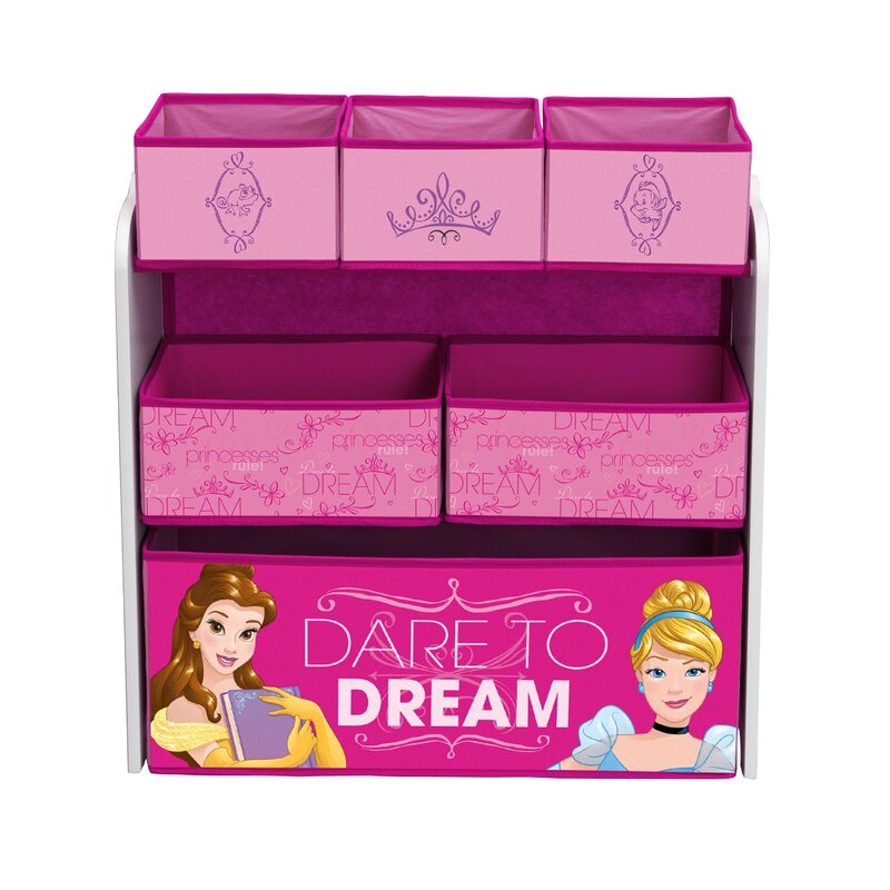 disney princess 9 bin toy organizer